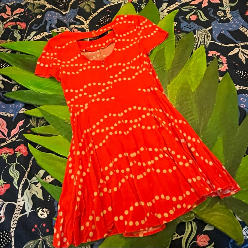 Oasis Coral Skater Dress